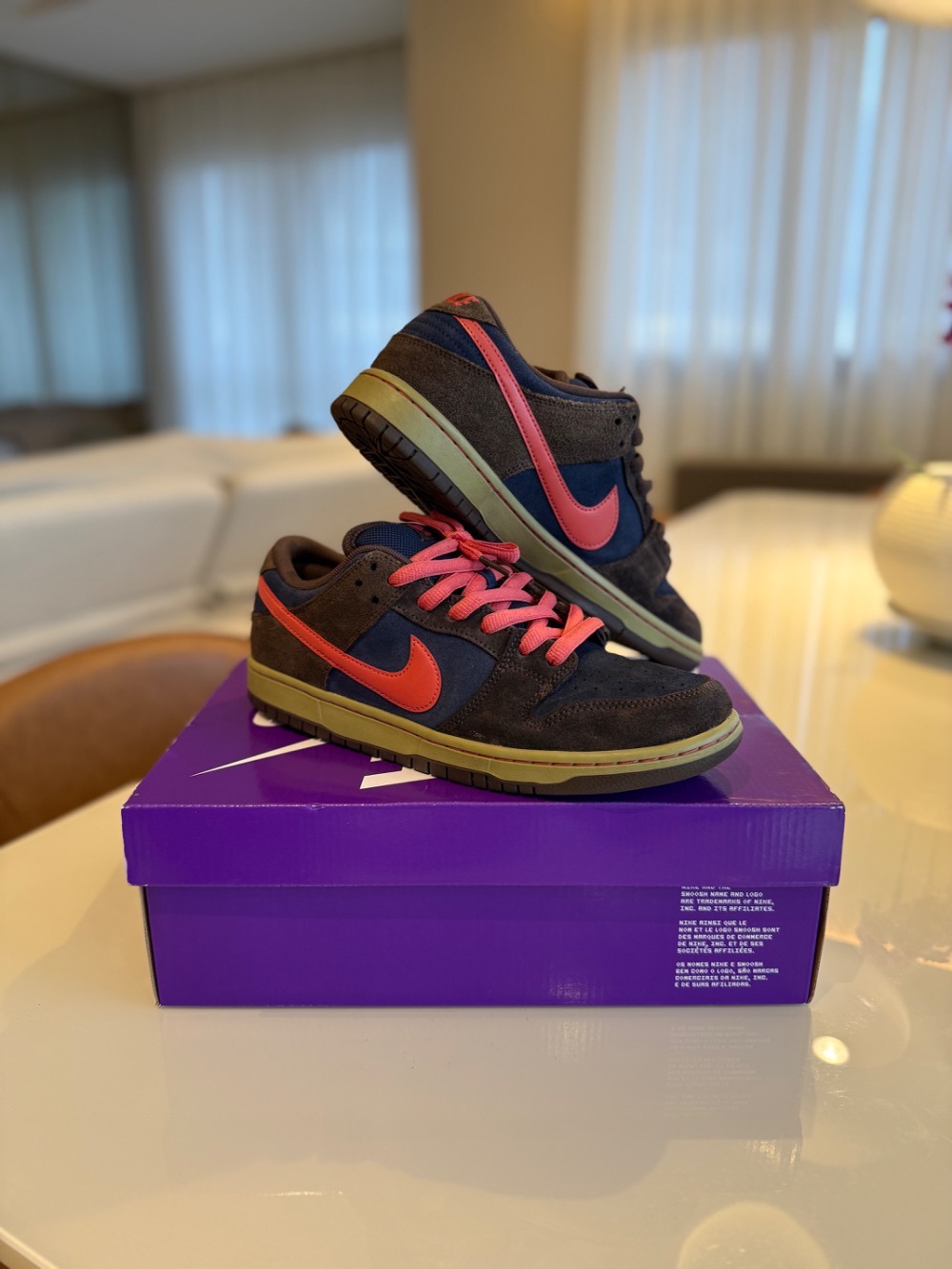 Nike SB Dunk Low Baroque Brown Midnight Navy — 42, Usado