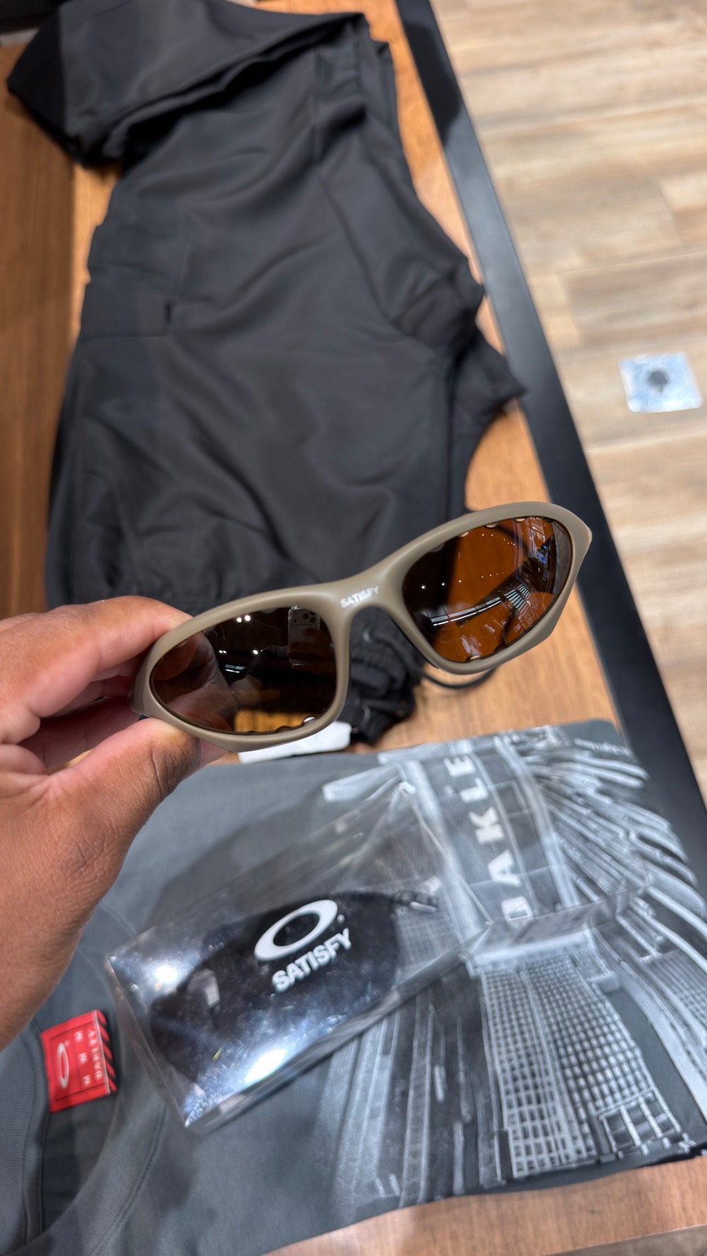 Satisfy x Oakley Scar Falcon Prizm Tungsten