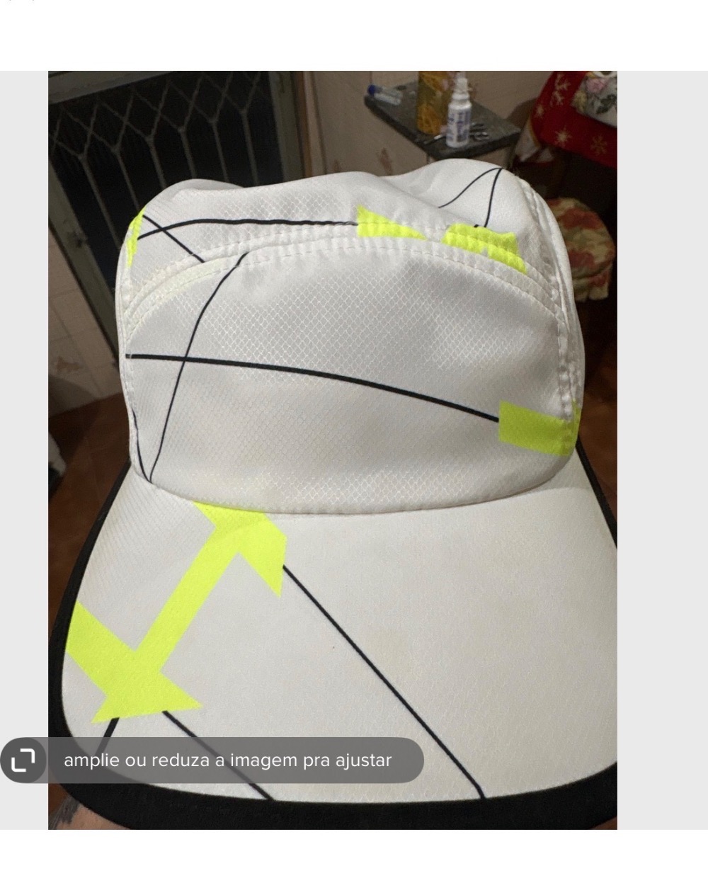 Boné Lacoste Sport Geometric Print White