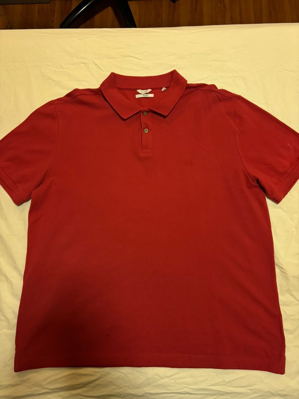 Camisa Polo Calvin Klein Regular Vermelha