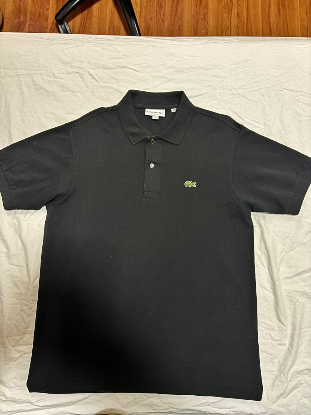Camisa Polo Lacoste L1212 Preta
