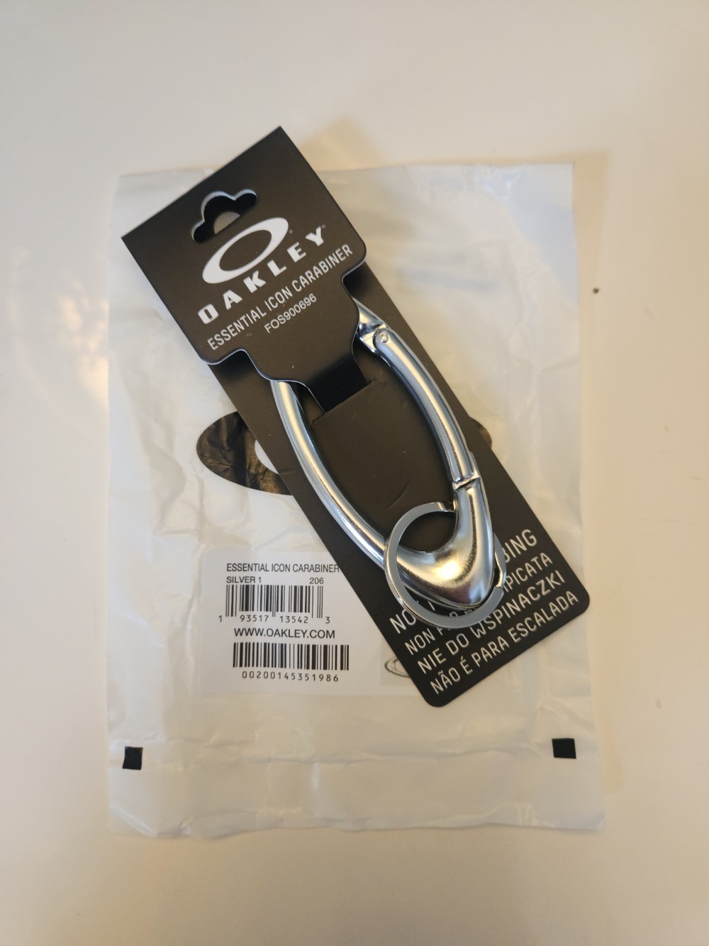 Oakley Essential Icon Carabiner Silver