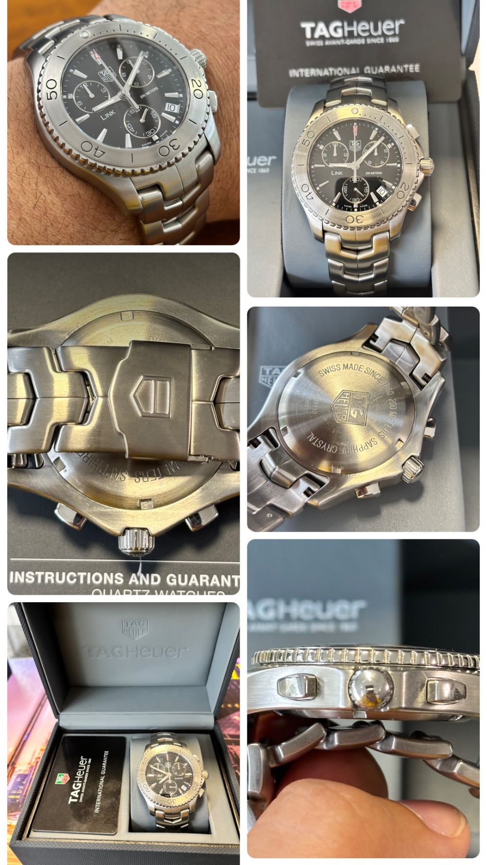 Relógio TAG Heuer Link Chronograph 42 mm Quartzo ref.CJ11