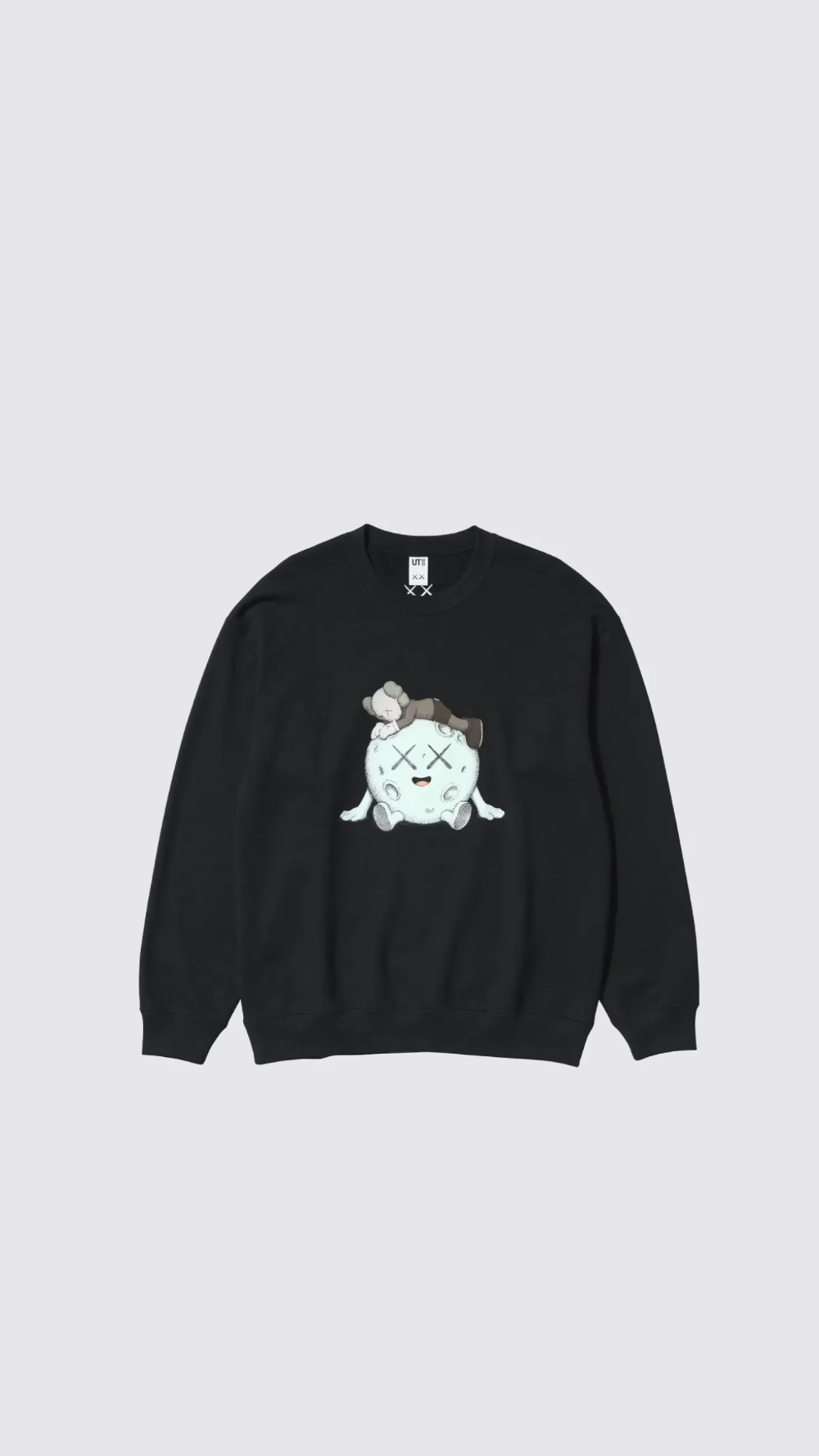 KAWS x UNIQLO Moletom Crewneck Universe Black