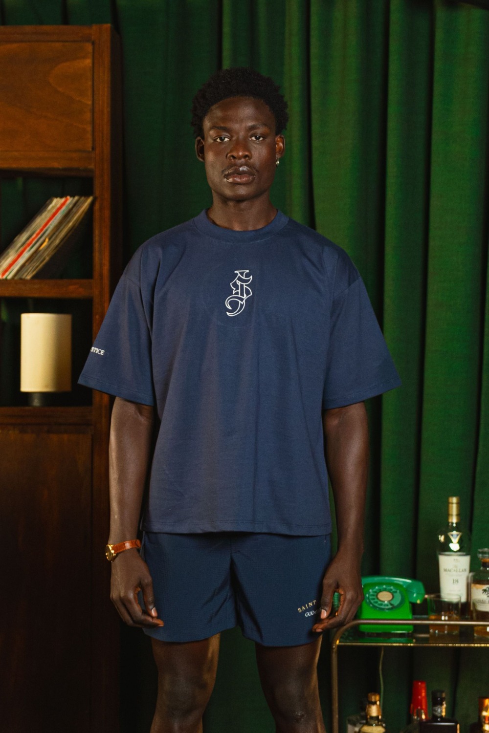 Camiseta Saint Judge Monograma Marinho