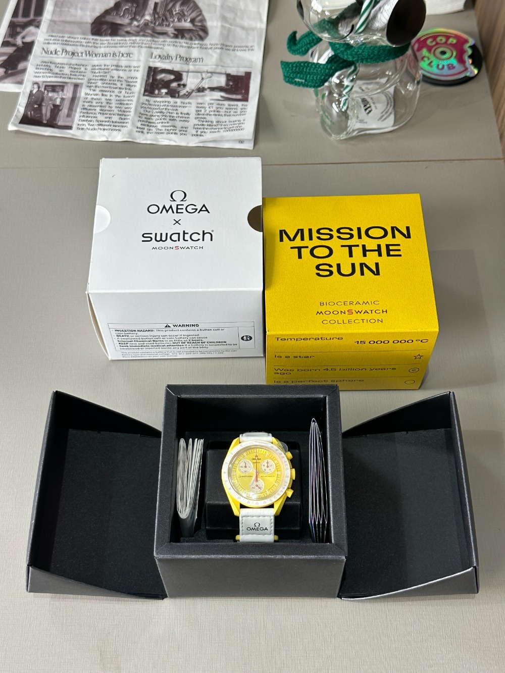 Swatch x Omega Relógio Bioceramic Moonswatch Mission to the Sun