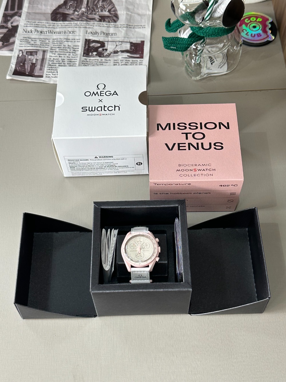 Swatch x Omega Relógio Bioceramic Moonswatch Mission to Venus