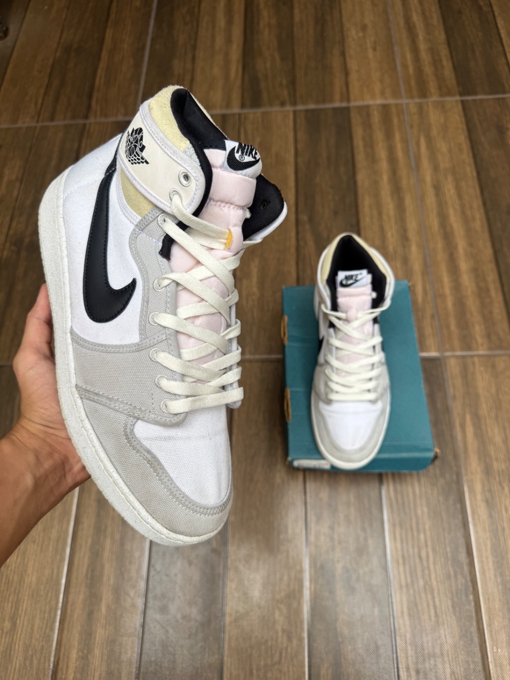 Air Jordan 1 KO Grey/White — 42, Usado