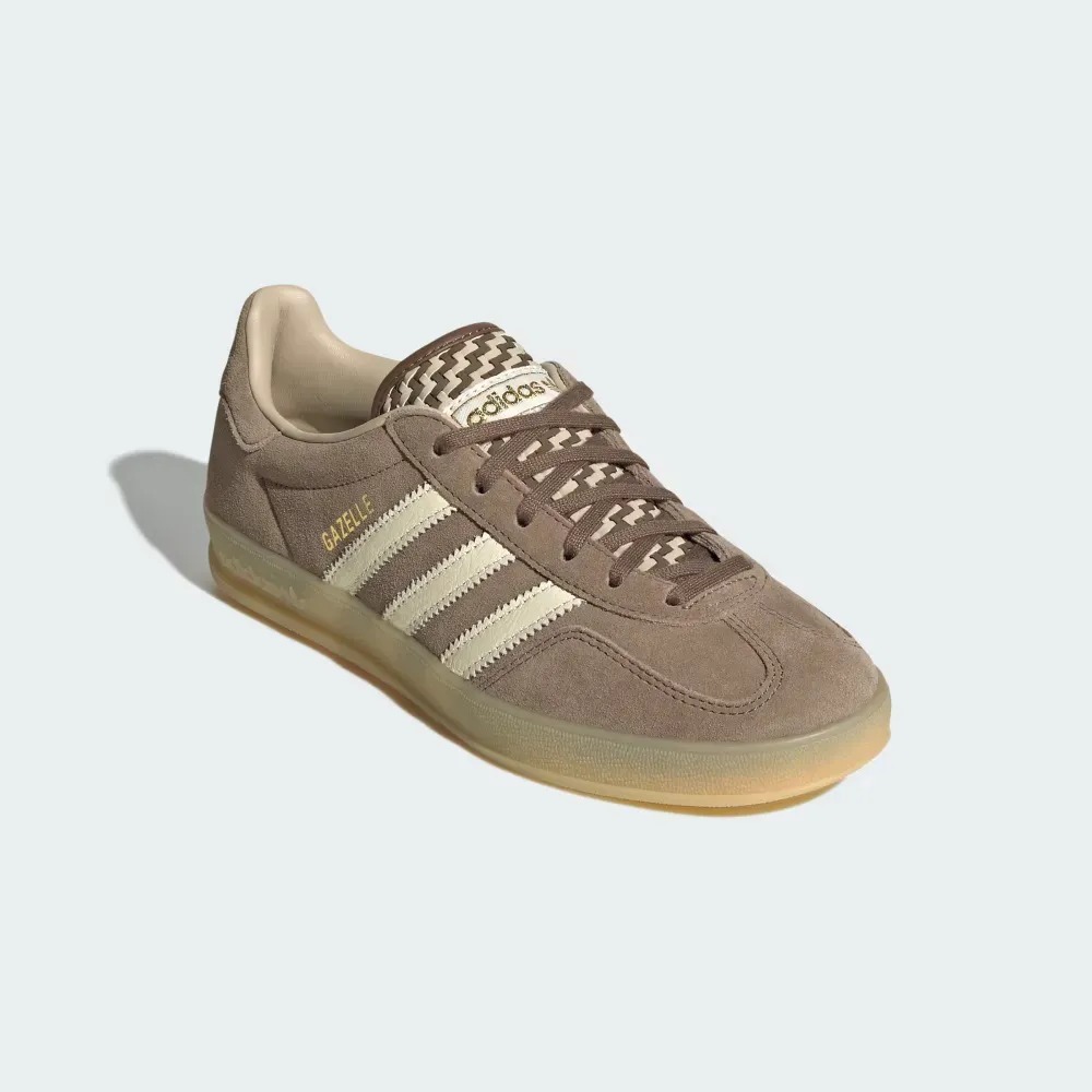 adidas Gazelle Indoor Earth Strata Off White Khaki Three