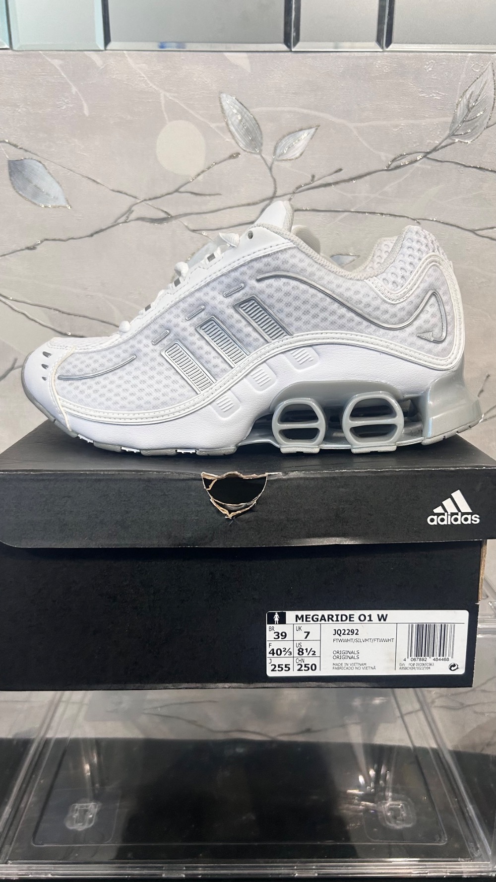 adidas Megaride O1 Cloud White Silver Metallic