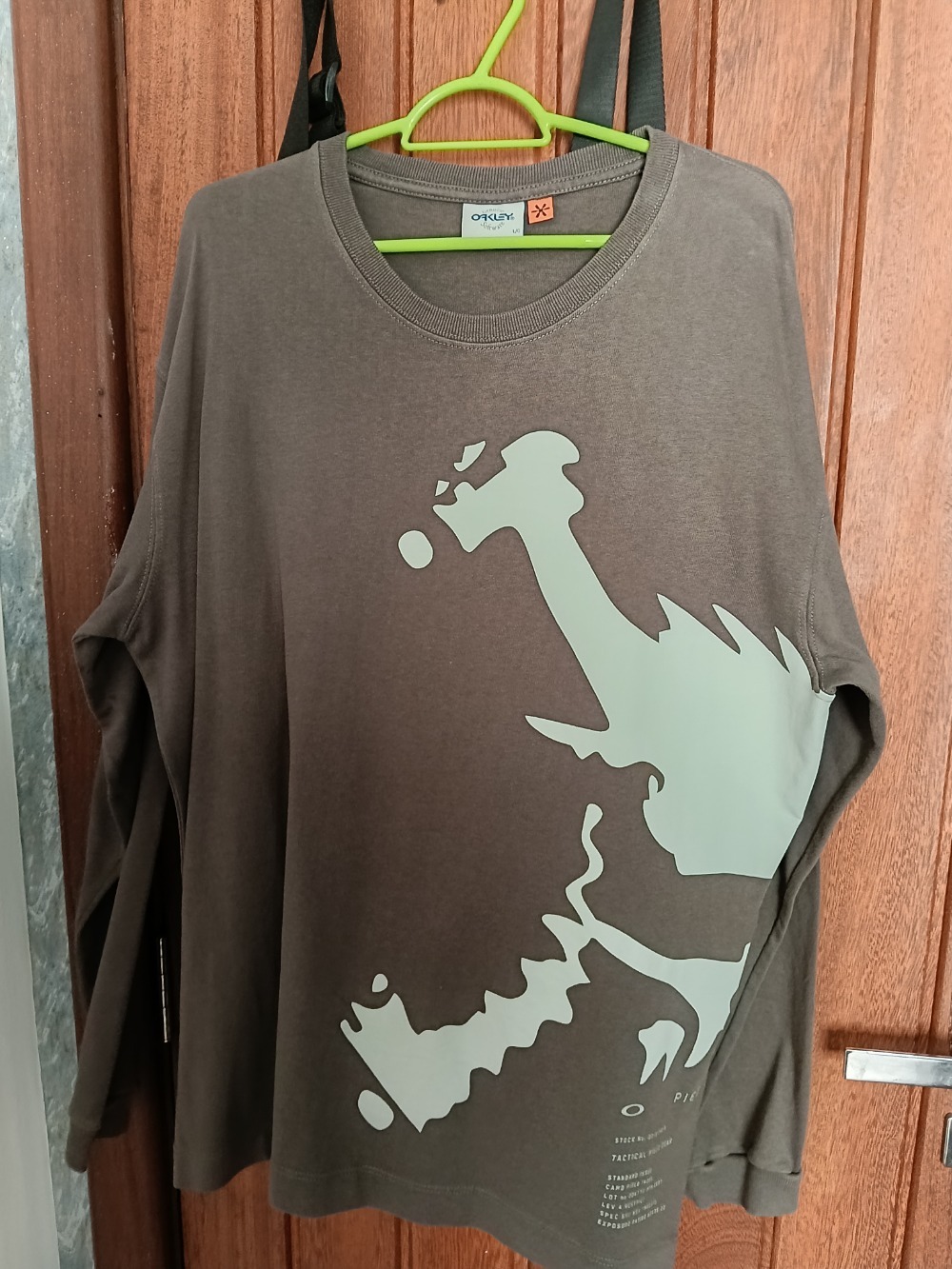 Camiseta Oakley x Piet Big Skull LS Brown — G, Usado