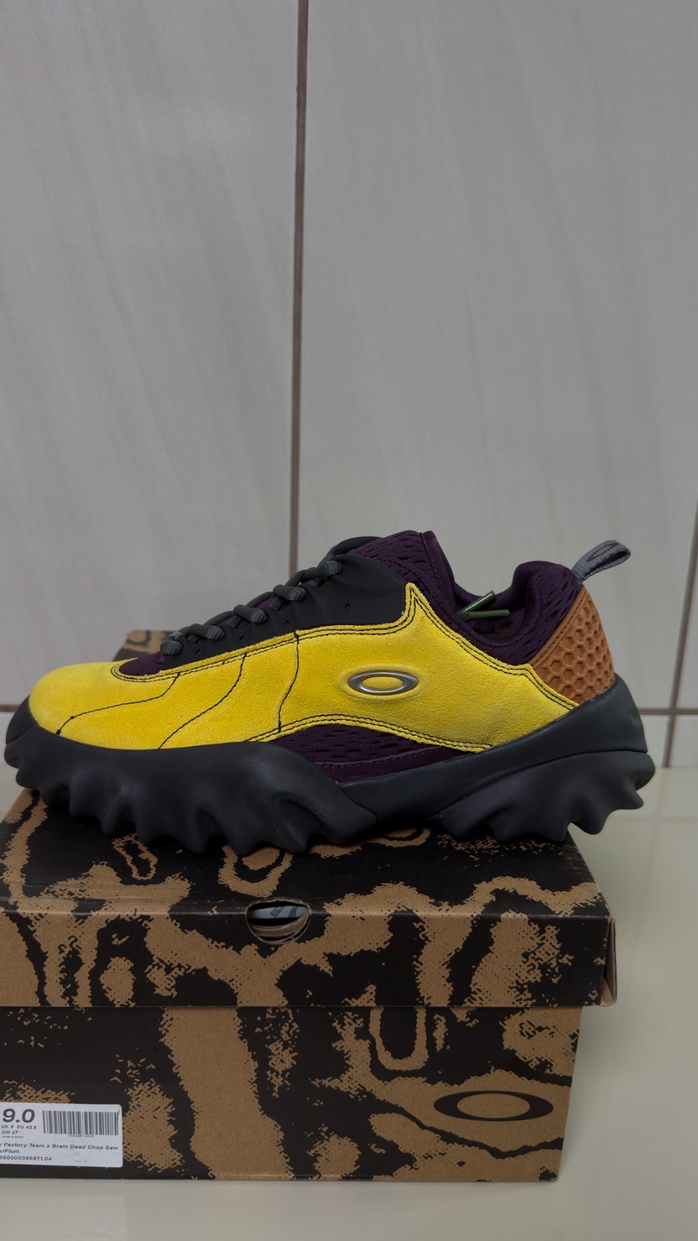 Brain Dead x Oakley Factory Team Suede Chop Saw Lemon Plum