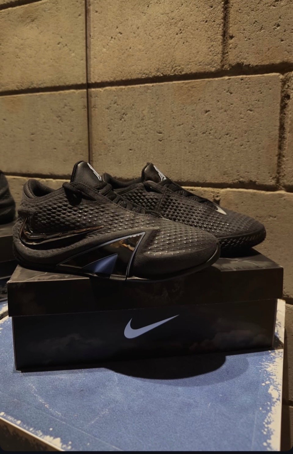Nike Ja 4 Dark Mode Black Metallic Silver Cobalt Bliss — 39 / 41 / 42, Novo