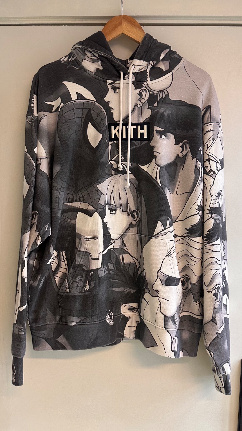 Marvel vs. Capcom x Kith Moletom Fighter All-Over Vintage Nelson Sandrift