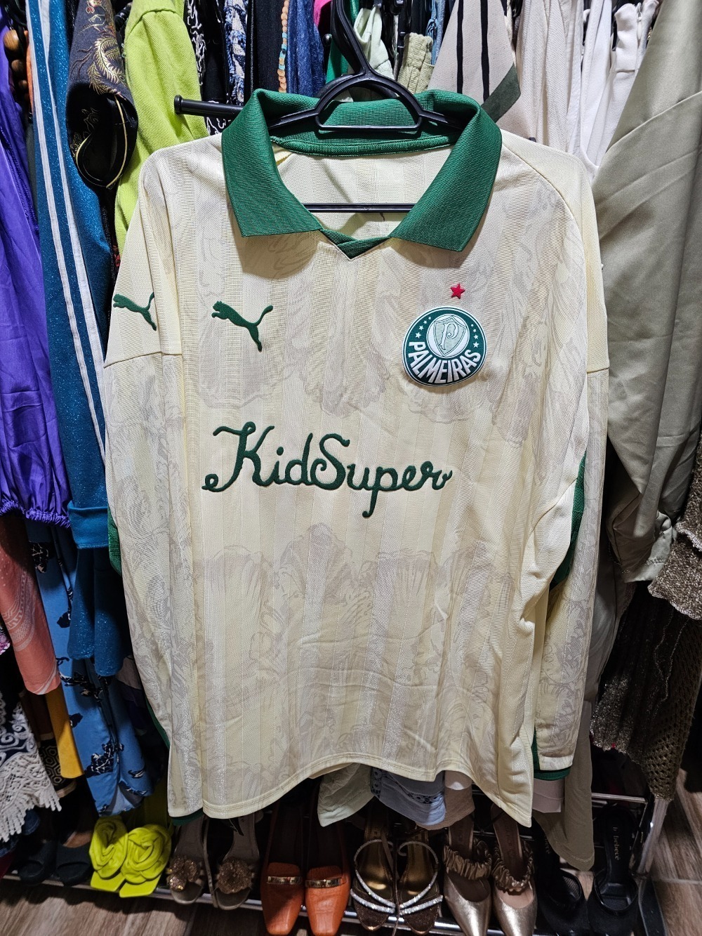 KidSuper x Puma Camiseta SE Palmeiras Retrô Manga Longa