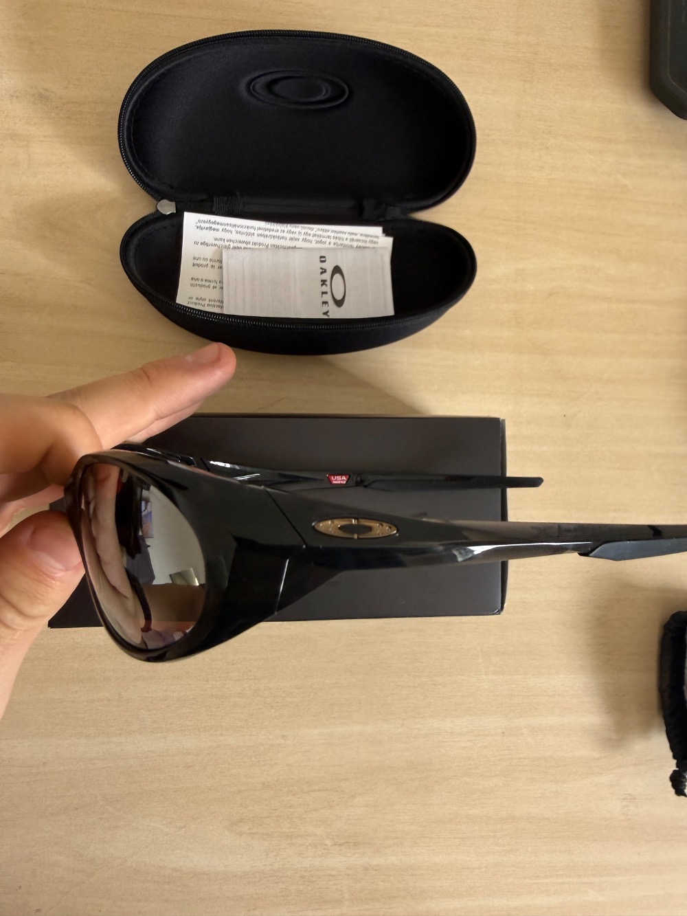 Cactus Jack x Oakley Óculos Eye Jacket Redux Black Ink