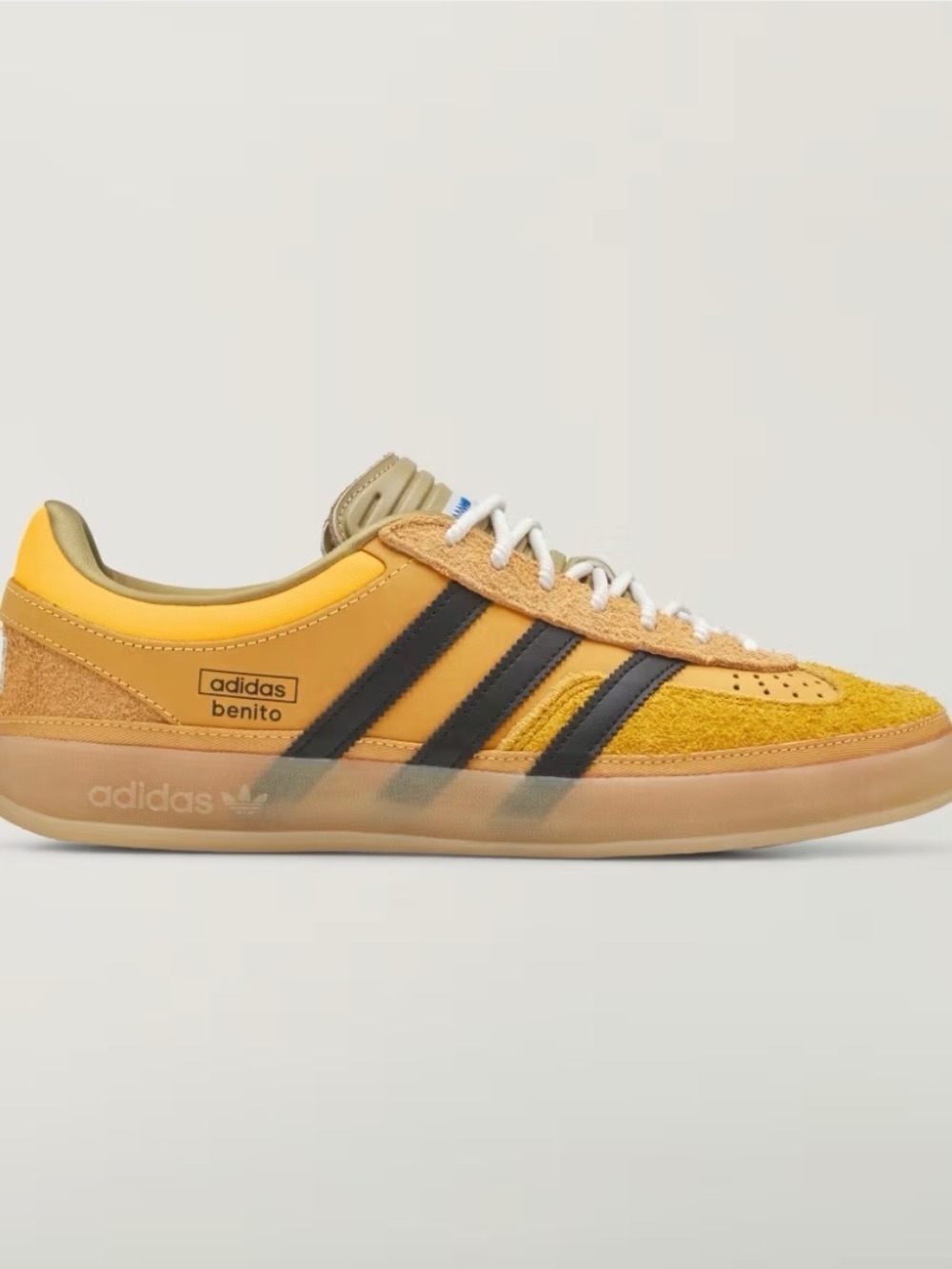 Bad Bunny x adidas Gazelle Indoor Solar Gold Core Black Gum