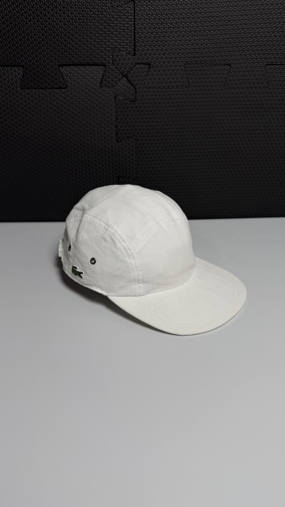 Boné Supreme x Lacoste Pique Knit Camp White SS17