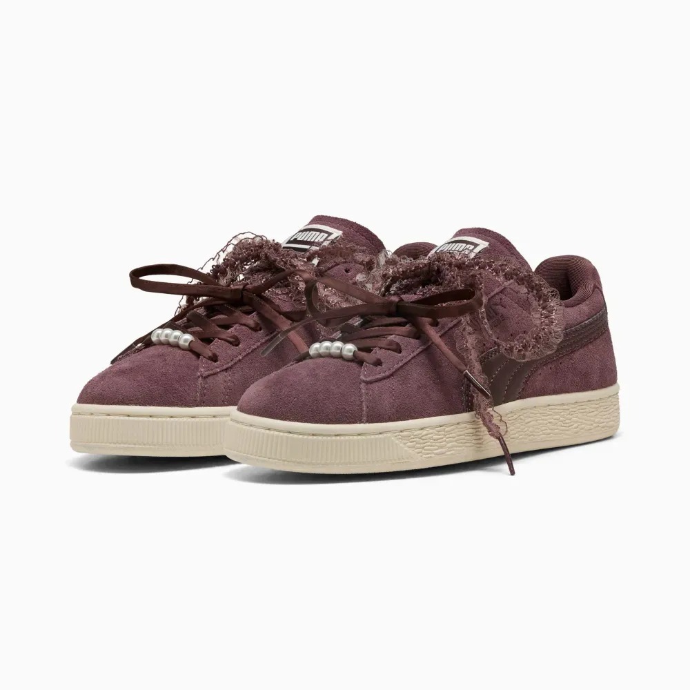Puma Suede Bloom Rich Cocoa Chocolate Fondue Feminino