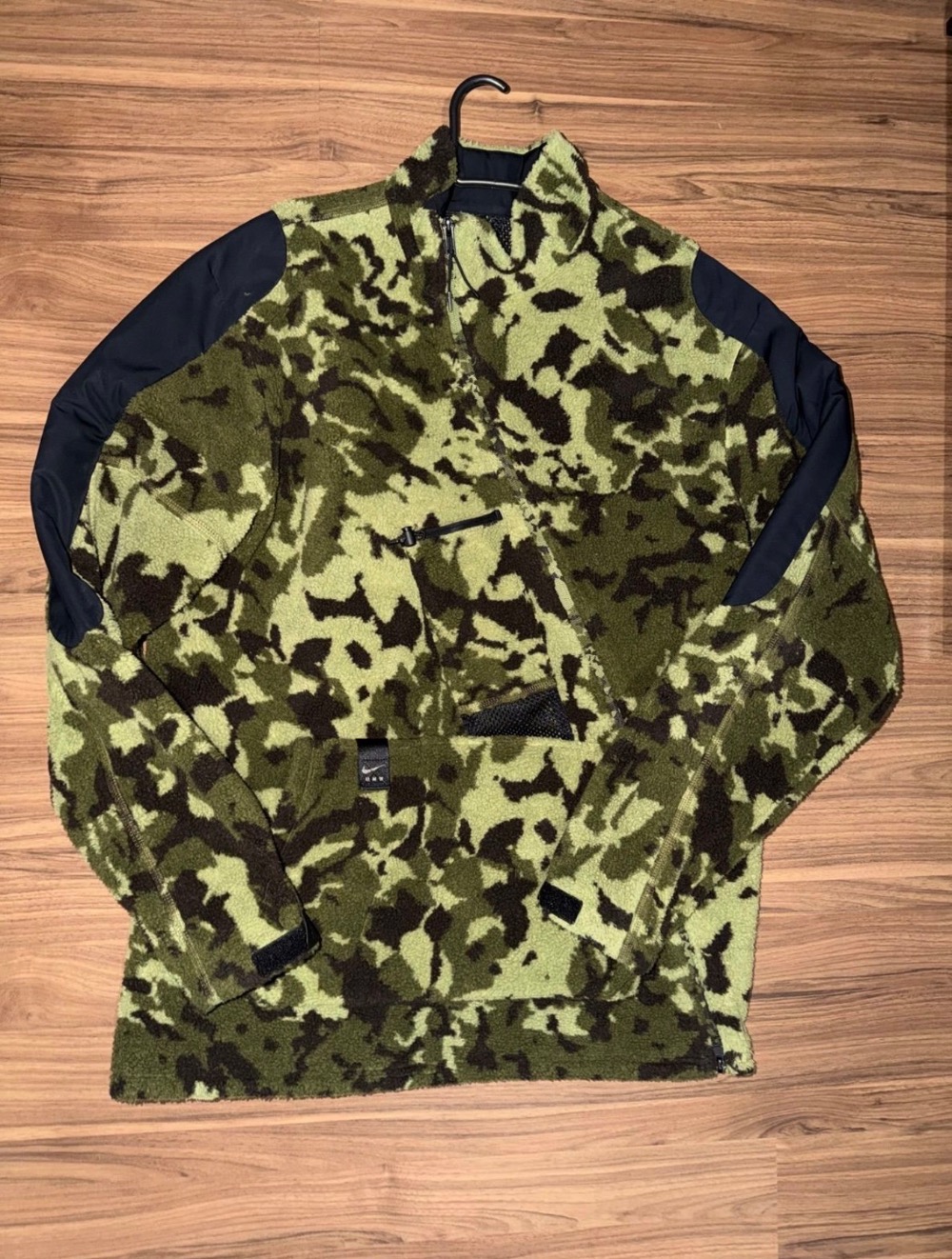 MMW x Nike Lab Hooded Woven Camo Black — M, Usado