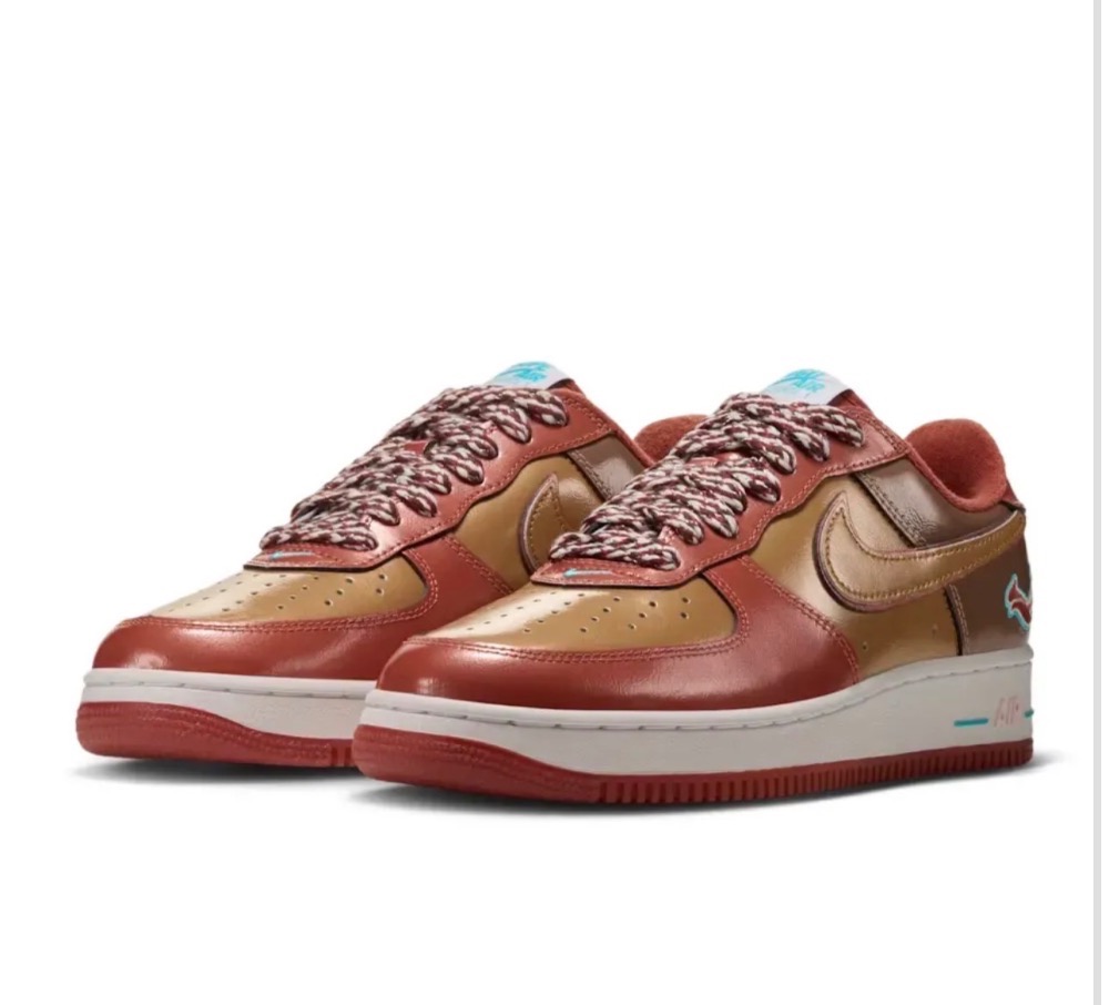 NIGO x J-Hope x Nike Air Force 1 '01 Burnt Sunrise Metallic Gold — 41, Novo