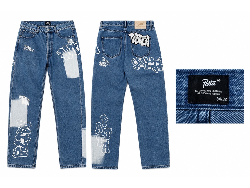 Patta Graffiti Denim Pants