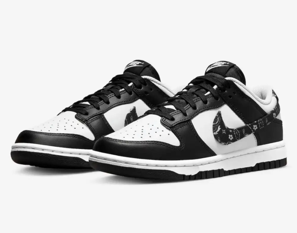 Nike Dunk Low Black Paisley — 38, Novo