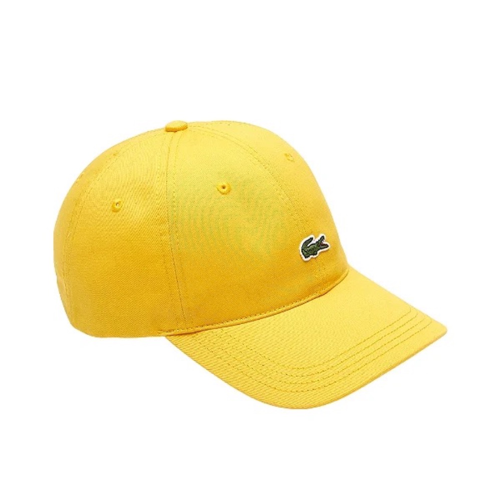 Boné Lacoste Amarelo Mini Croc Novo