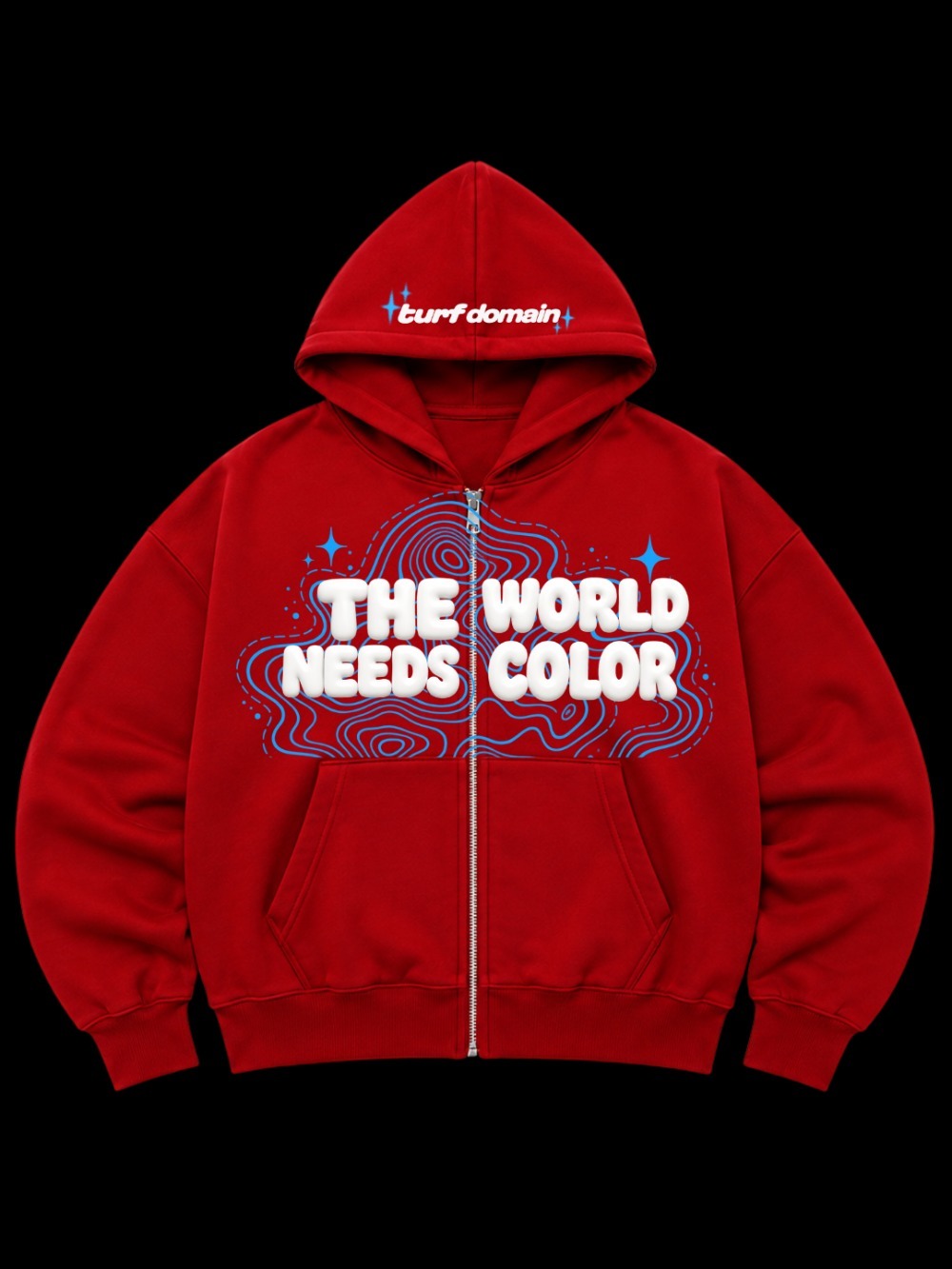 Moletom Turf Domain The World Needs Color Red