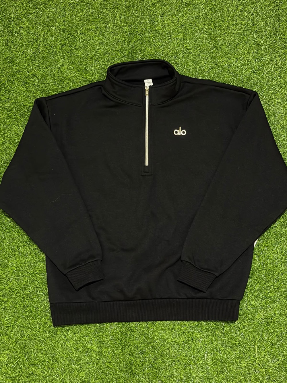 Moletom Alo Yoga Accolade Quarter Zip Black