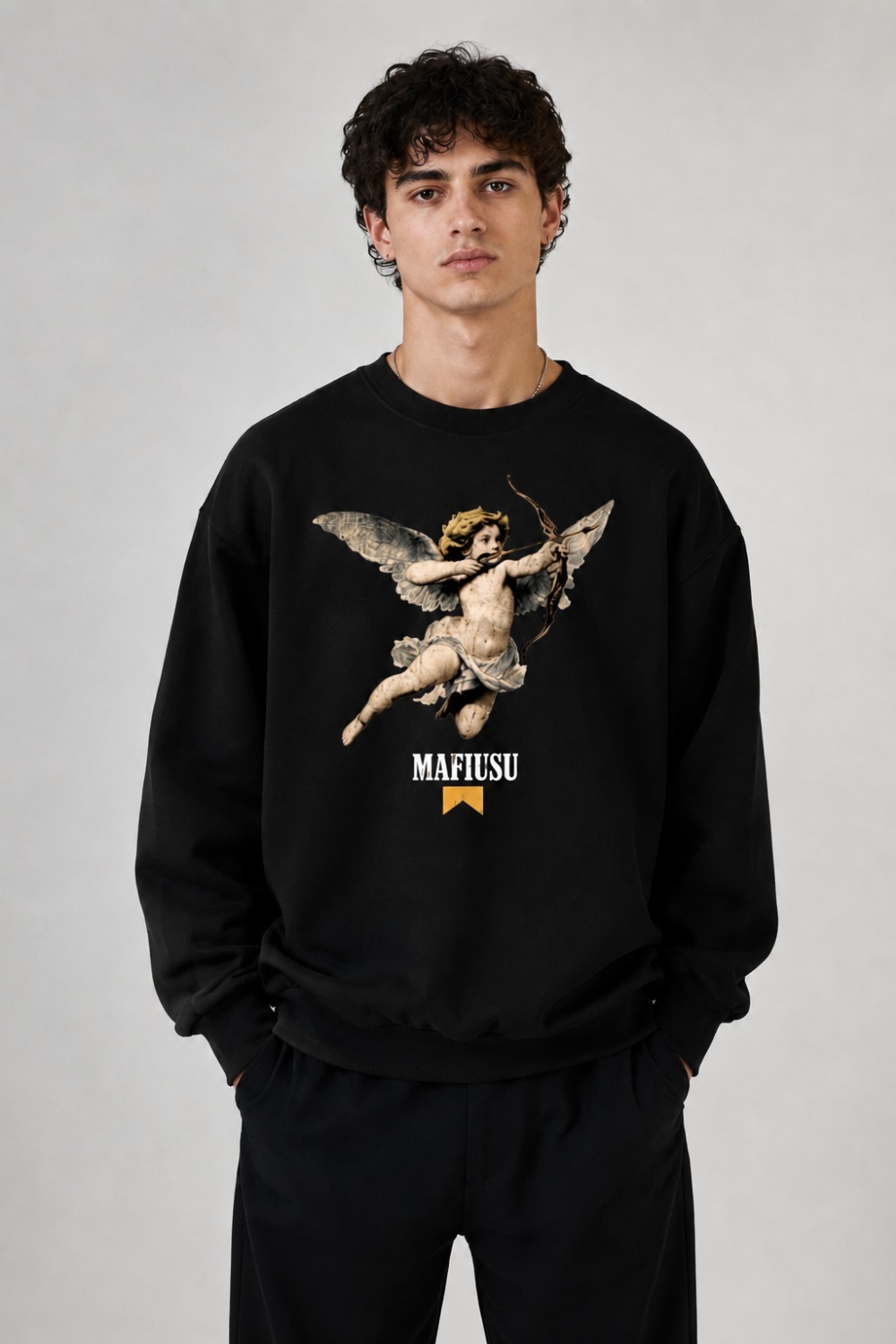 Moletom MAFIUSU Careca Cupid Black