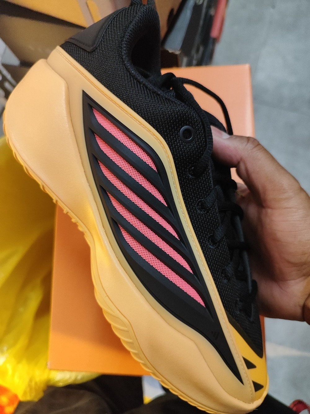 adidas Believe That 1 Core Black Acid Orange Supplier Colour